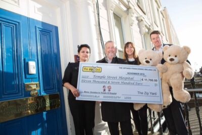 Read more about the article The Zip Yard Raises Over €11,000 For Temple Street Children’s University Hospital